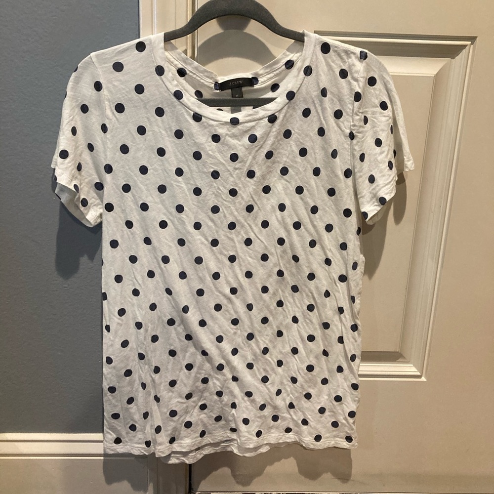 J. Crew Polka Dot Tee Shirt